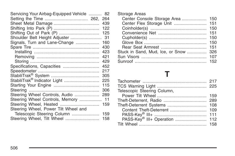 Cadillac 2007 DTS User Manual | Page 506 / 508