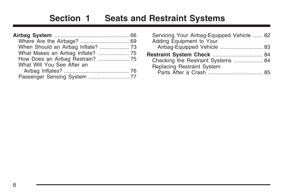 Cadillac 2007 DTS User Manual | Page 8 / 508