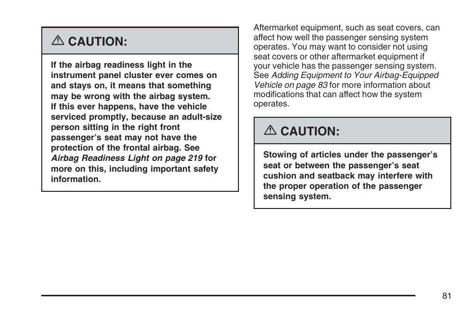 Cadillac 2007 DTS User Manual | Page 81 / 508