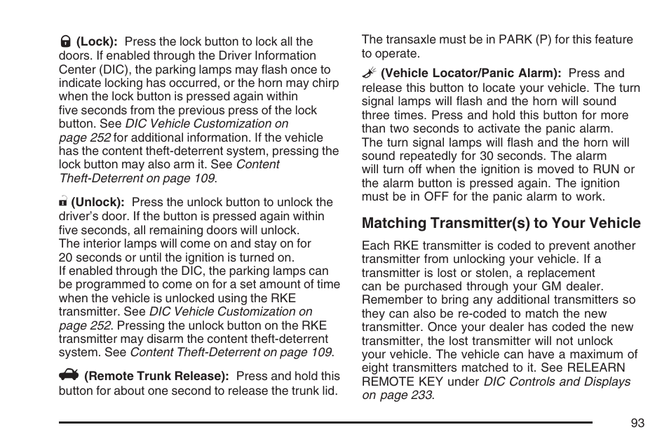 Cadillac 2007 DTS User Manual | Page 93 / 508