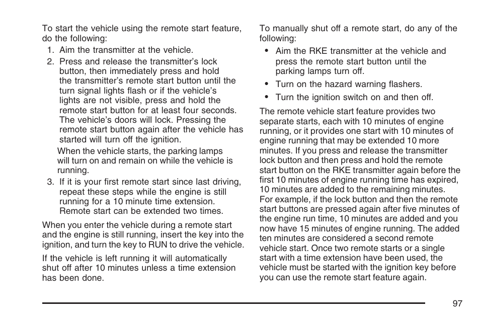 Cadillac 2007 DTS User Manual | Page 97 / 508