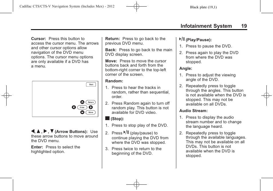 Cadillac CTS User Manual | Page 19 / 76