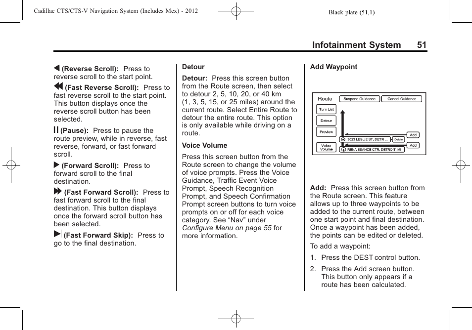 Cadillac CTS User Manual | Page 51 / 76