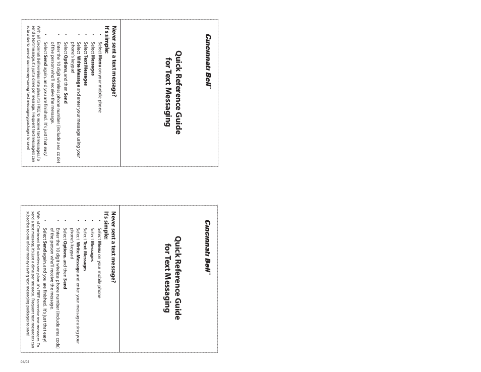 Cincinnati Bell NEC A232 User Manual | Page 9 / 9