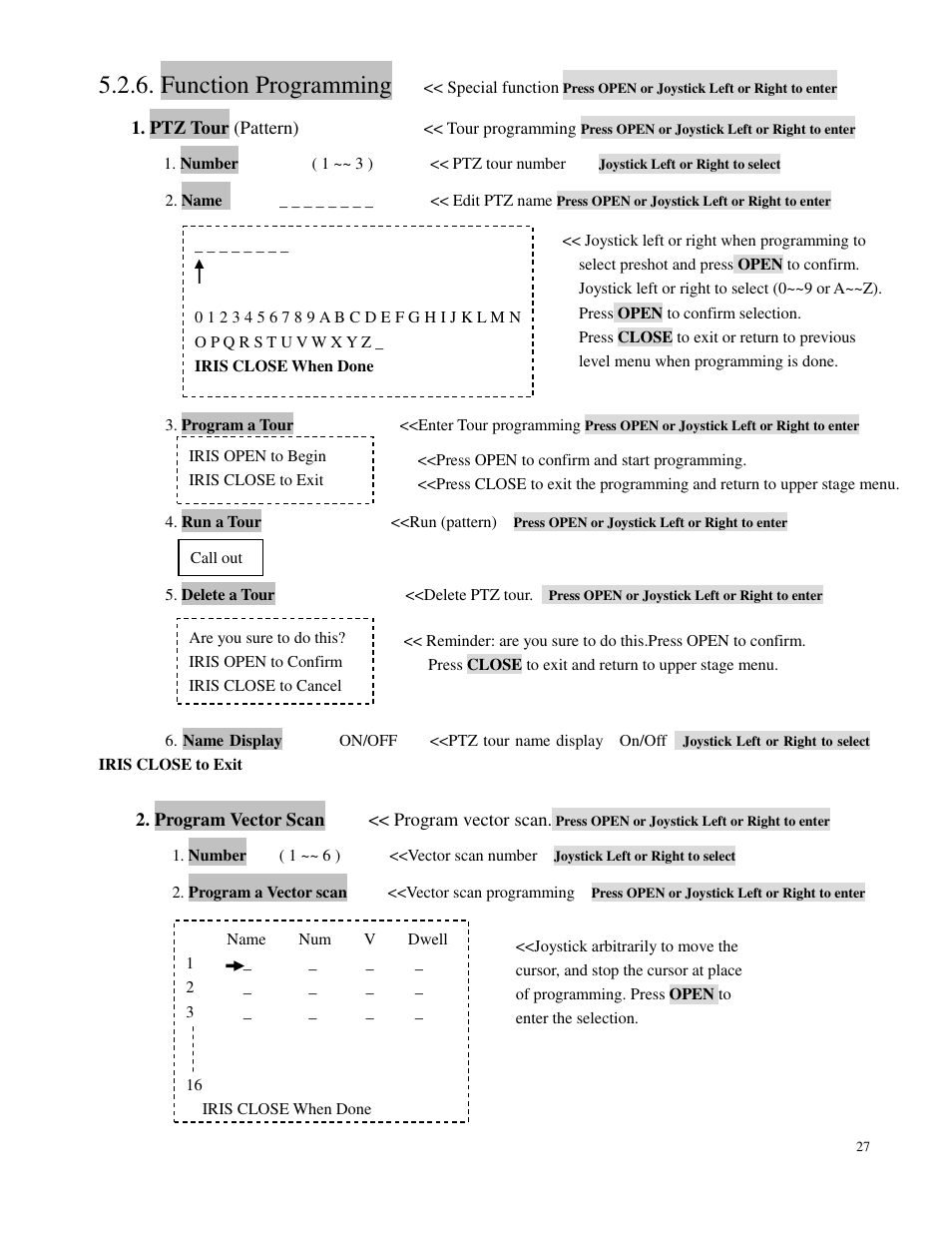 Function programming | Costar CDC2500MI User Manual | Page 28 / 35