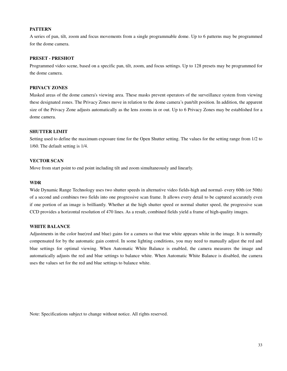 Costar CDC2500MI User Manual | Page 34 / 35