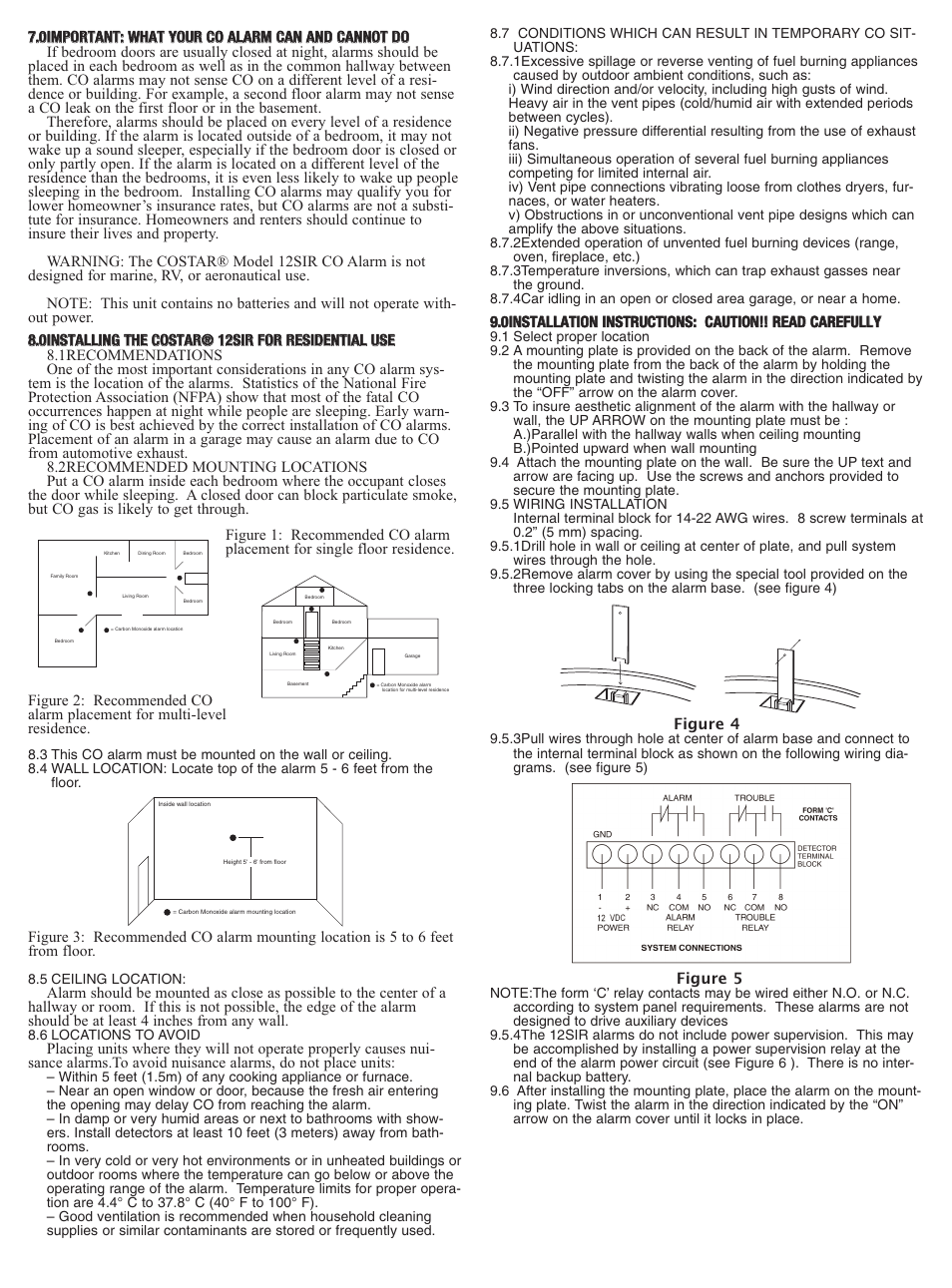 Costar 12SIR User Manual | Page 2 / 4