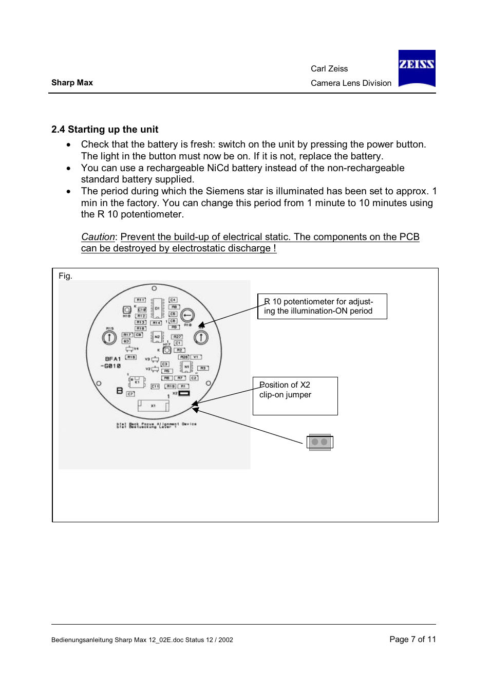 Carl Zeiss Camera Lens User Manual | Page 7 / 11