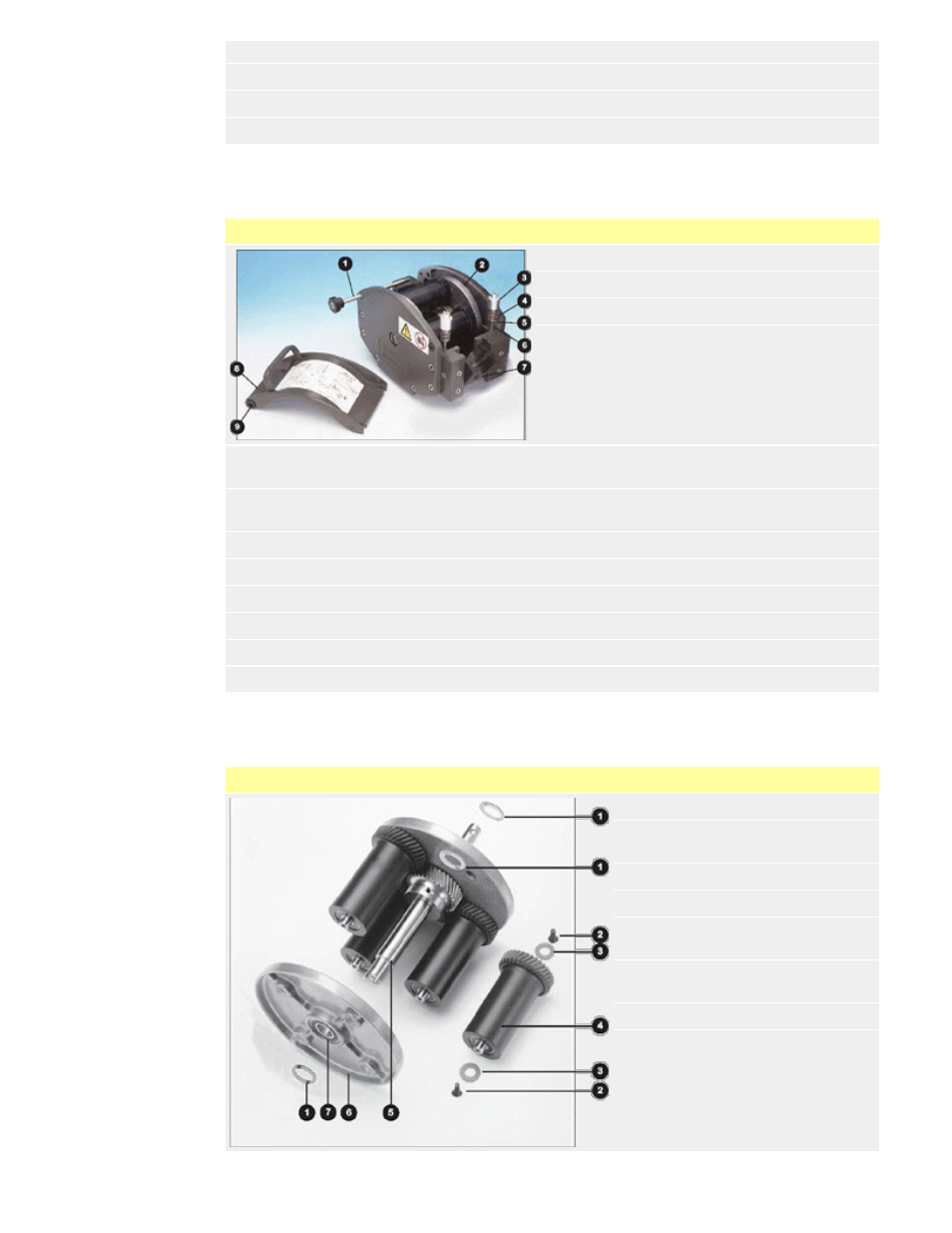 Pumphead spares: tubing elements, Pumphead spares: rotor, 21 pumphead spares: tubing elements | 22 pumphead spares: rotor | Watson-Marlow 704U User Manual | Page 12 / 17