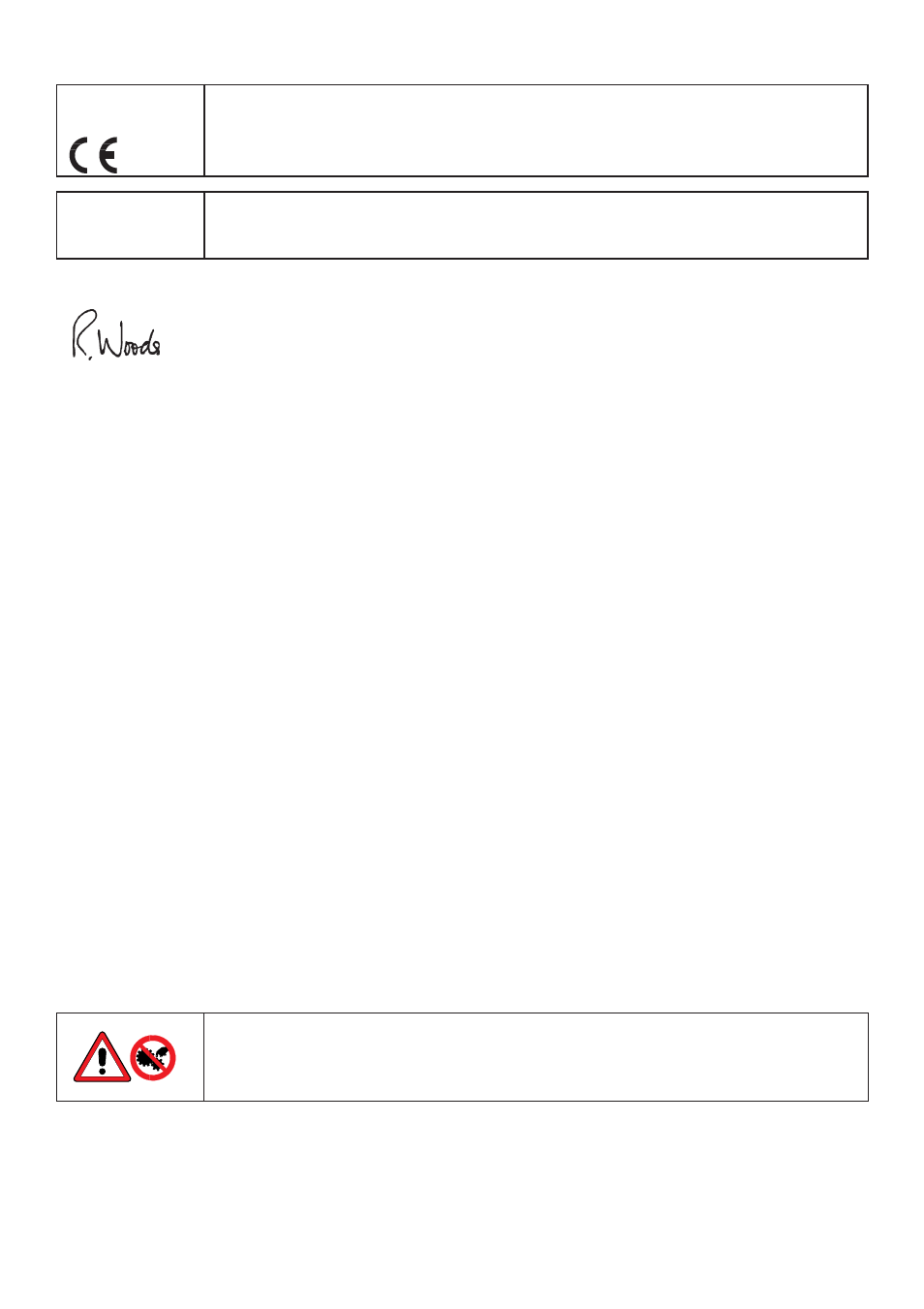 Declarations, Two year warranty, Information for returning pumps | Safety | Watson-Marlow 621 Trio User Manual | Page 2 / 11