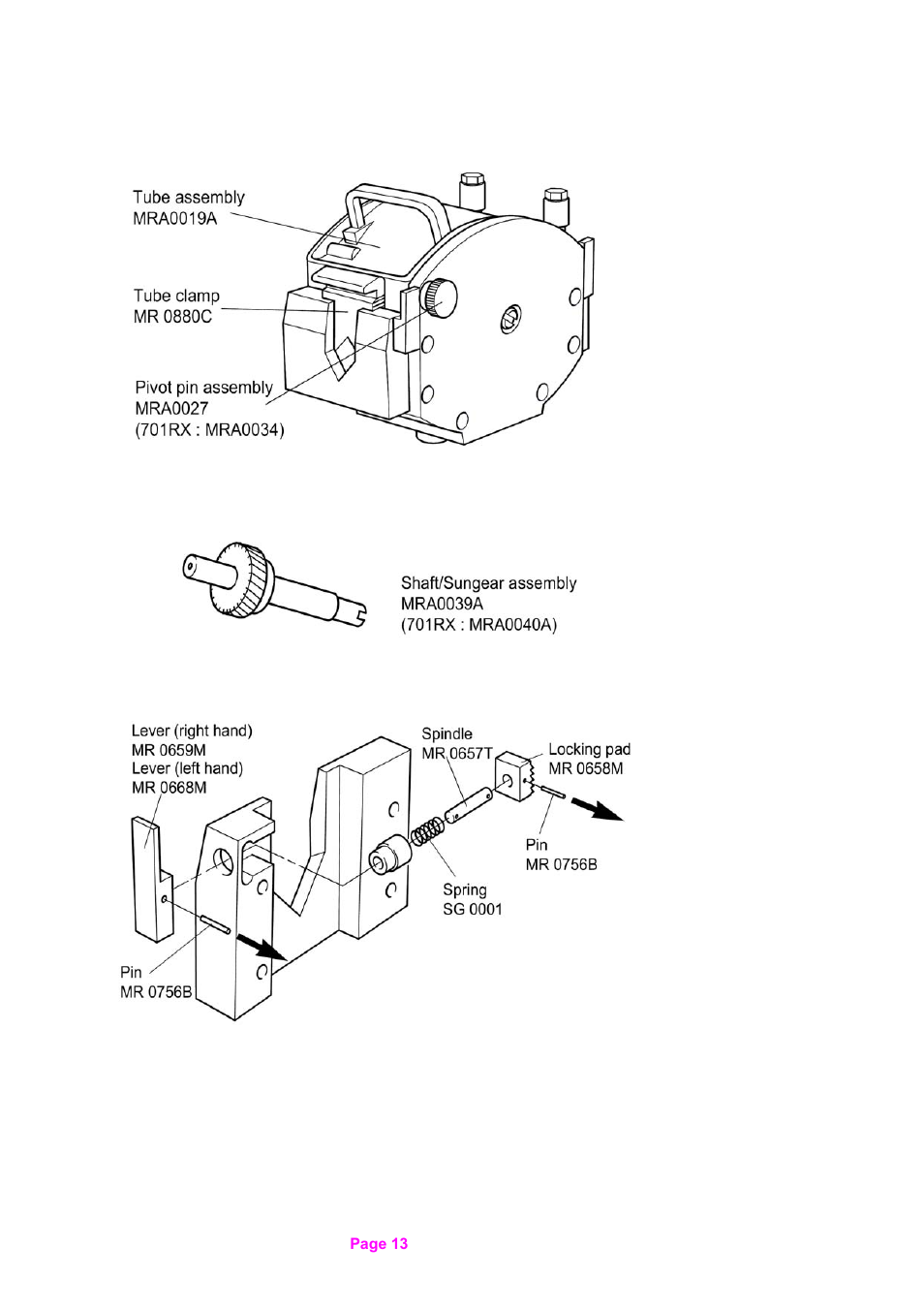 Watson-Marlow 701S/R User Manual | Page 13 / 16