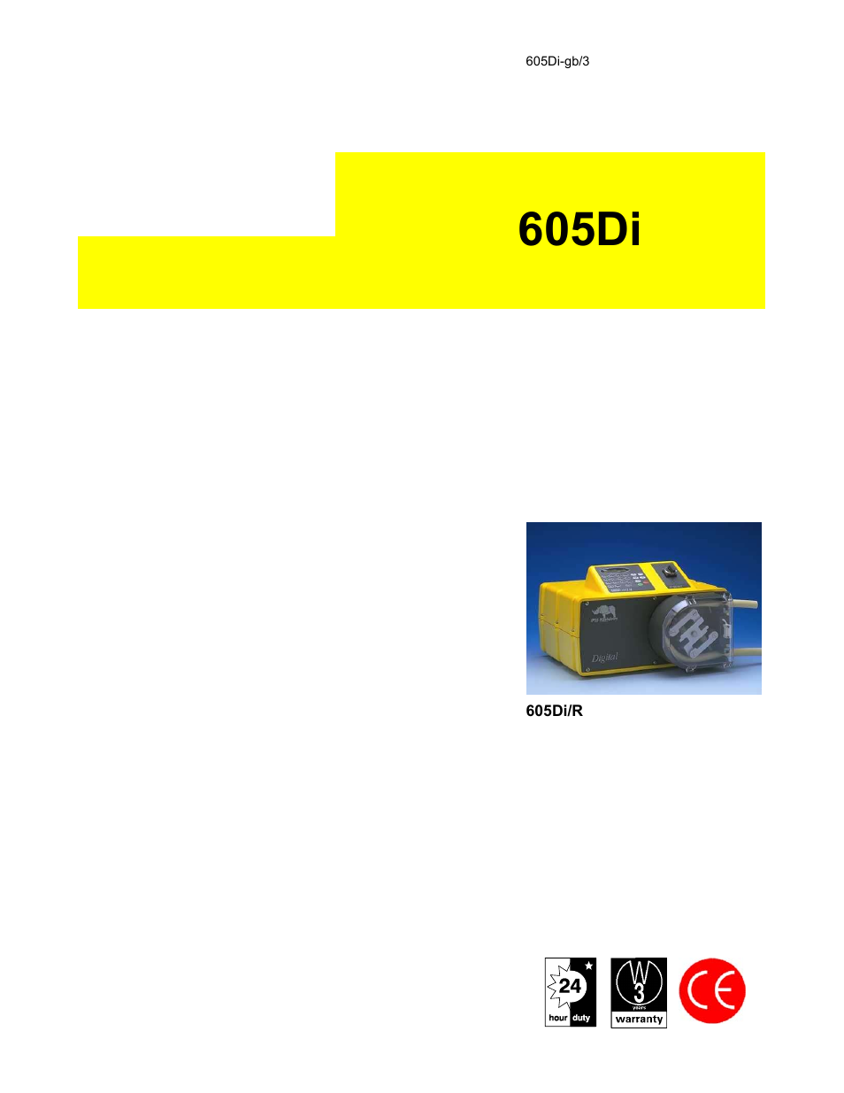 Watson-Marlow 605Di User Manual | 17 pages