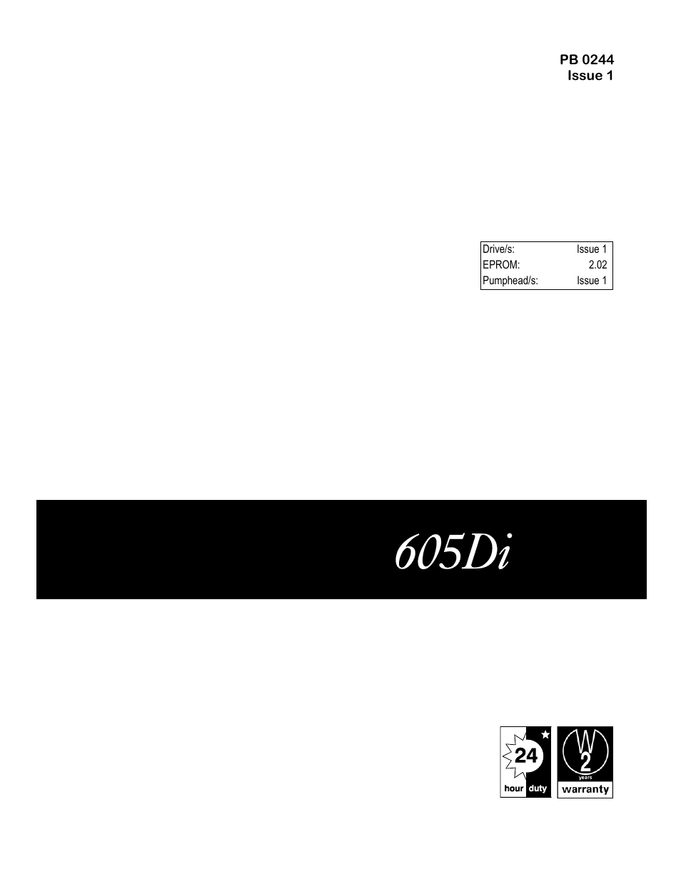 605di | Watson-Marlow 605Di User Manual | Page 2 / 17