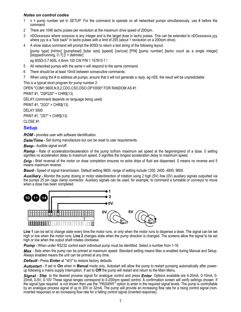 Watson-Marlow 605Di User Manual | Page 8 / 17