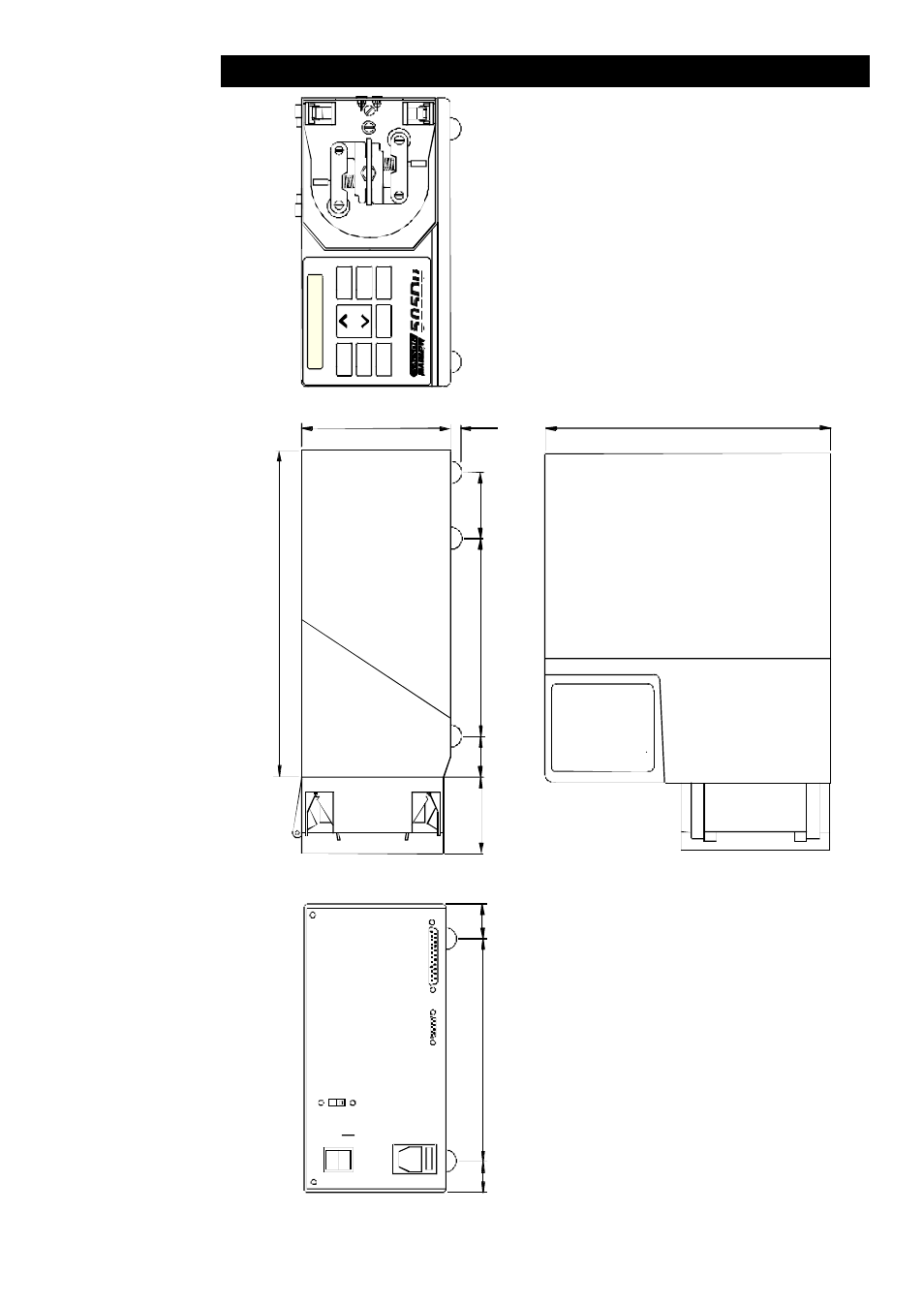 Outline drawing | Watson-Marlow 505Du User Manual | Page 28 / 29