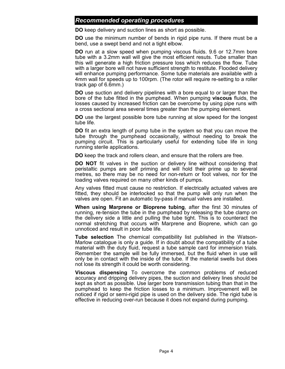 Watson-Marlow 603S/R User Manual | Page 4 / 12