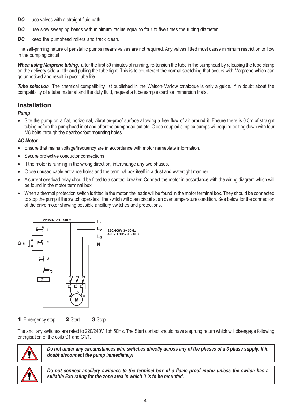 Watson-Marlow 501CC User Manual | Page 4 / 17