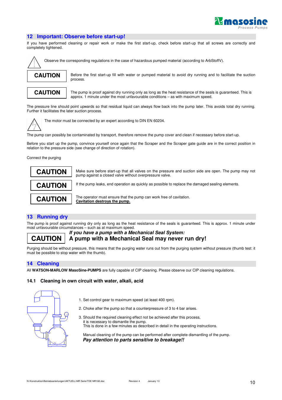 Watson-Marlow MR 160 User Manual | Page 10 / 24