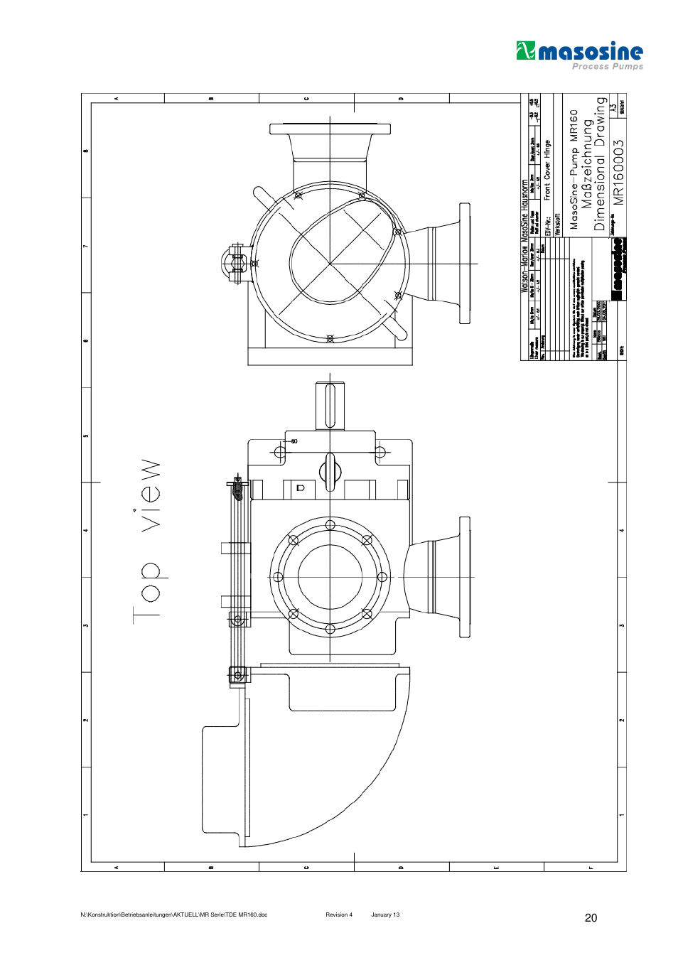 Watson-Marlow MR 160 User Manual | Page 20 / 24