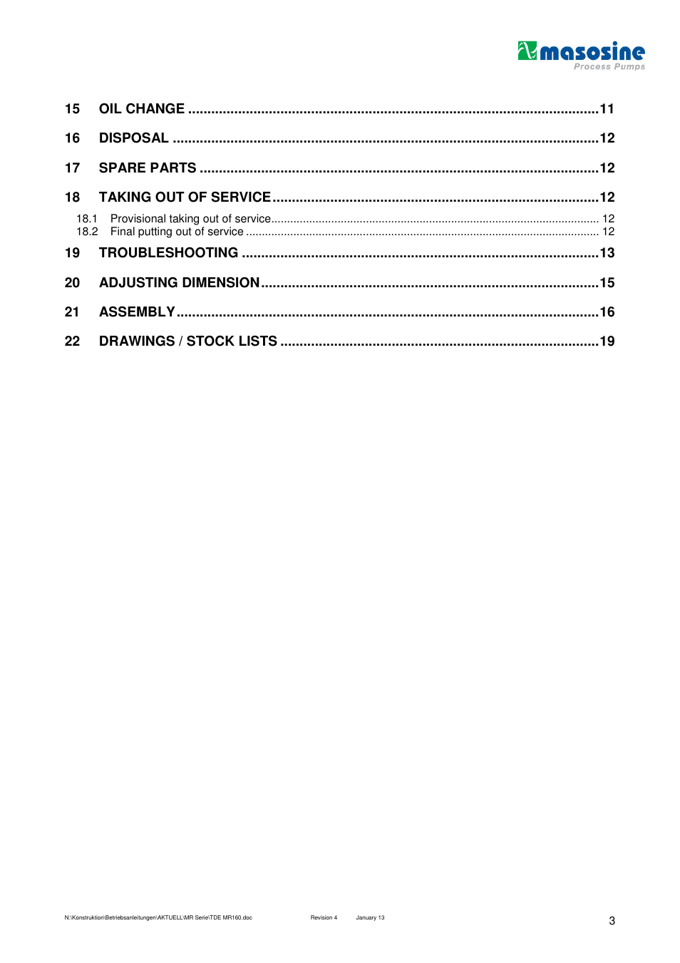 Watson-Marlow MR 160 User Manual | Page 3 / 24