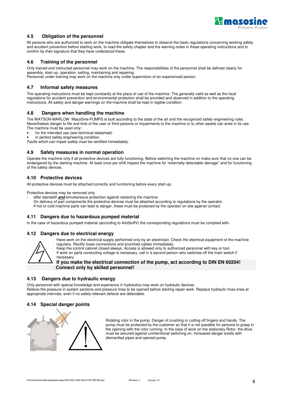 Watson-Marlow MR 160 User Manual | Page 6 / 24