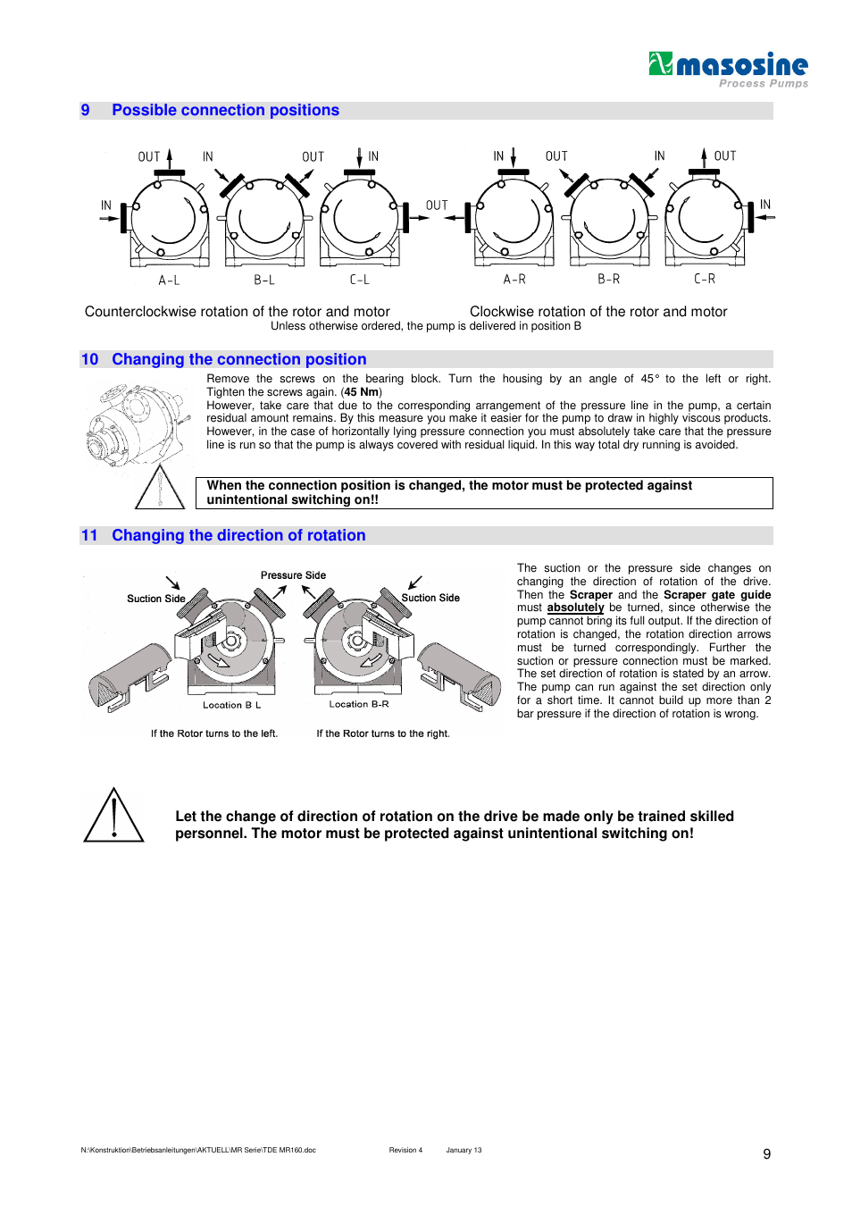 Watson-Marlow MR 160 User Manual | Page 9 / 24