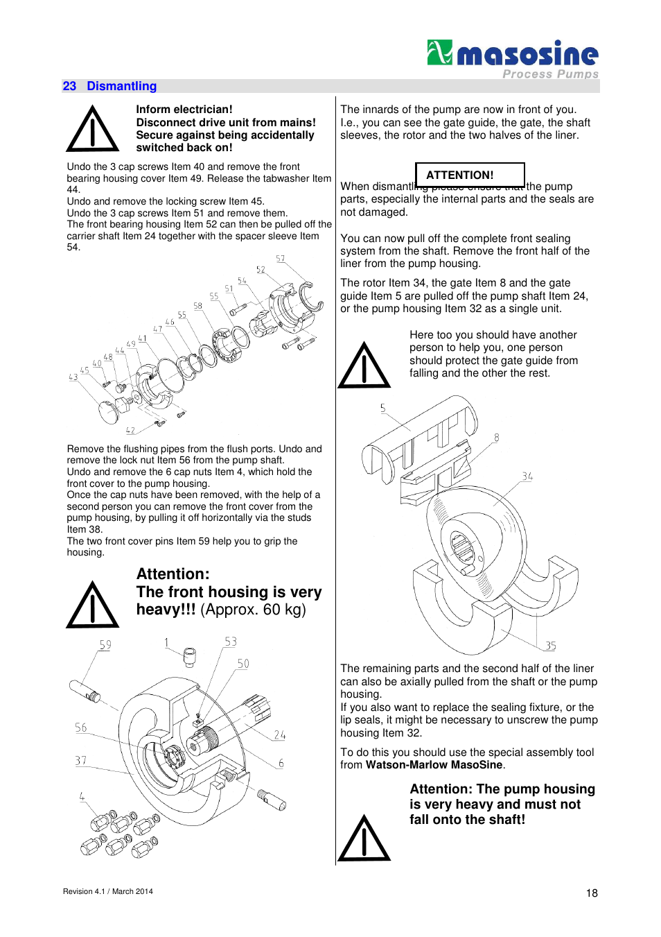 Watson-Marlow SPS 600 User Manual | Page 18 / 31