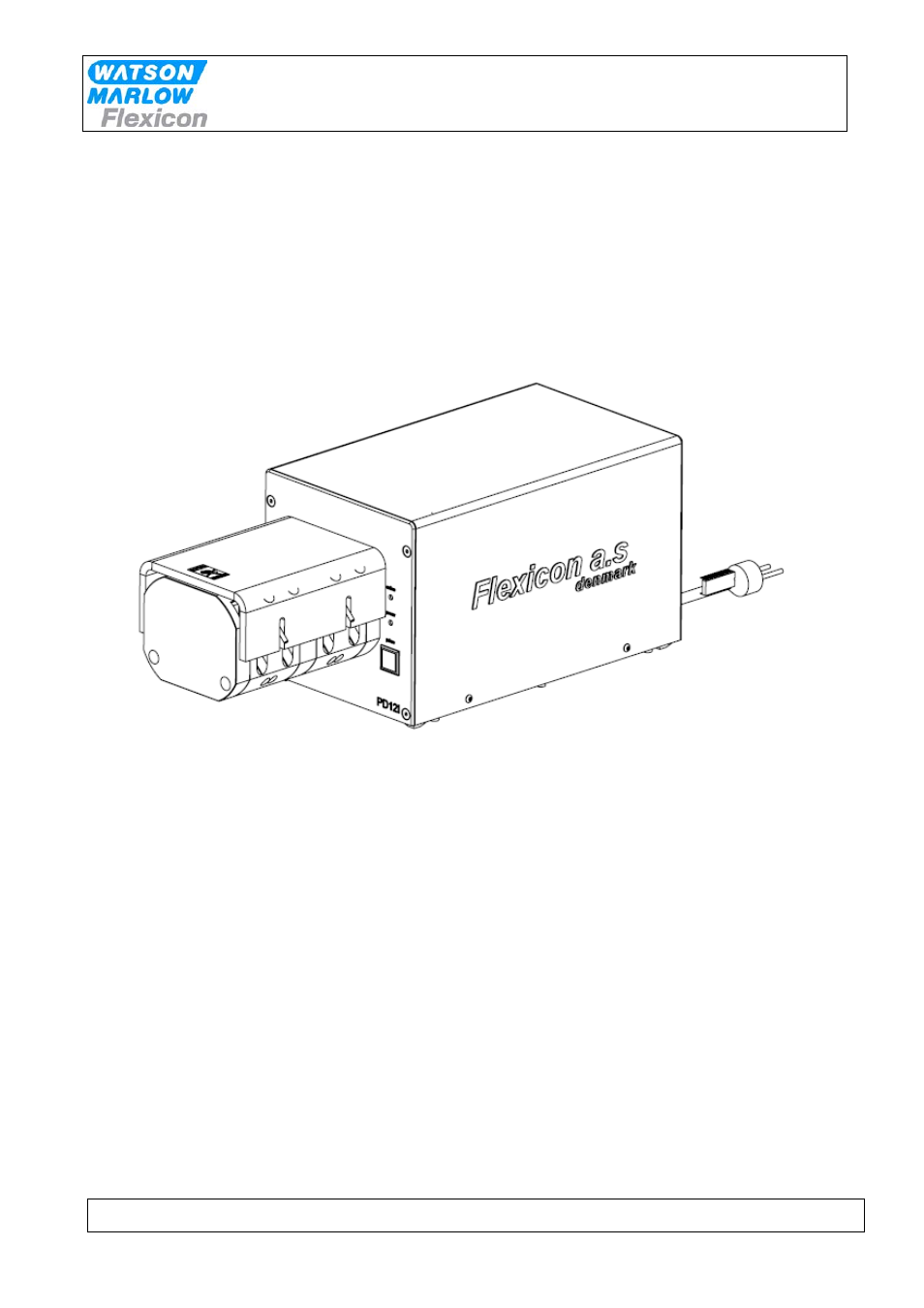Watson-Marlow PD12 IHS User Manual | 19 pages