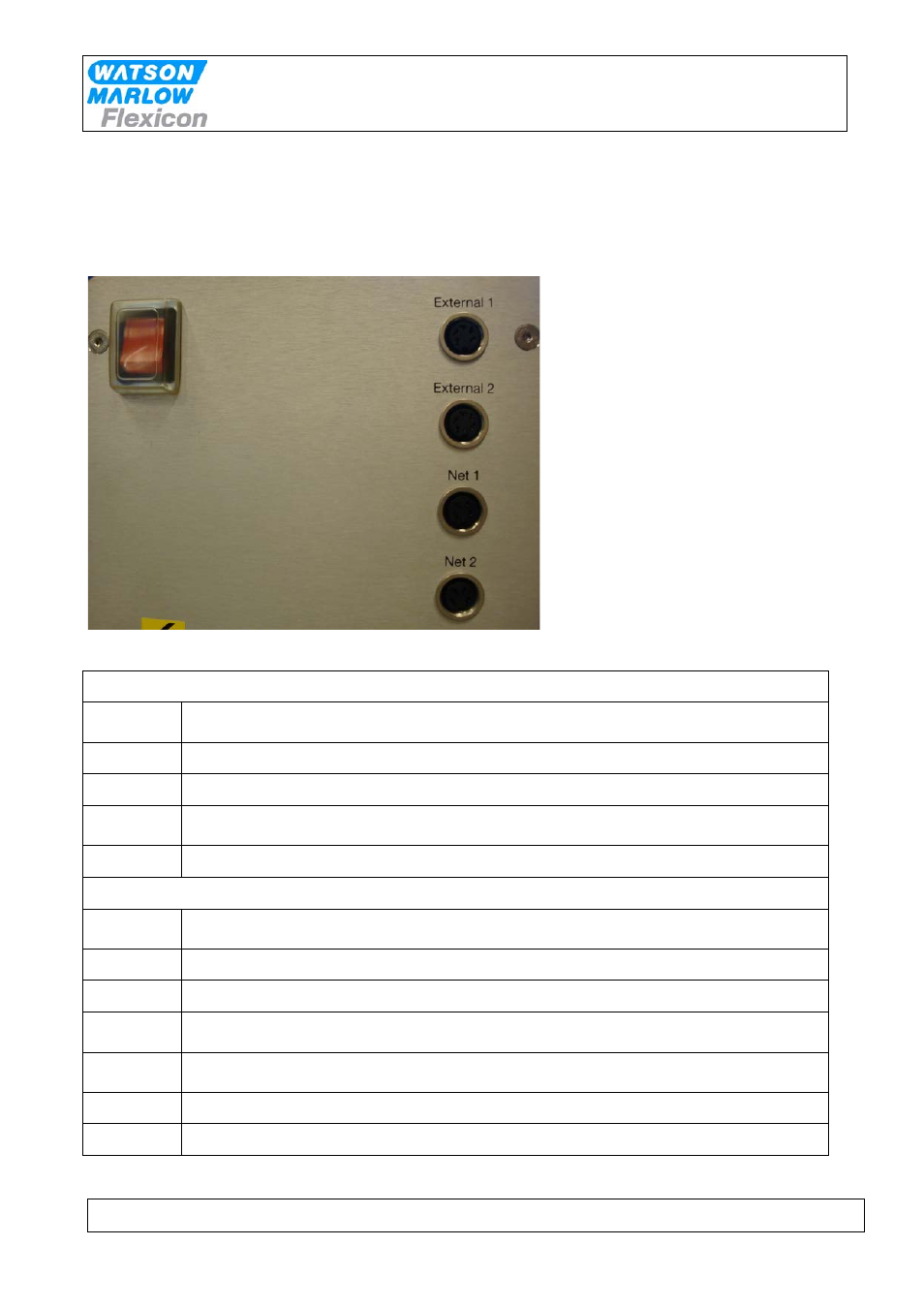 8 interface and change of voltage, 1 pd12 interface, Interface and change of voltage | Pd12 interface, Instruction handbook | Watson-Marlow PD12 IHS User Manual | Page 17 / 19