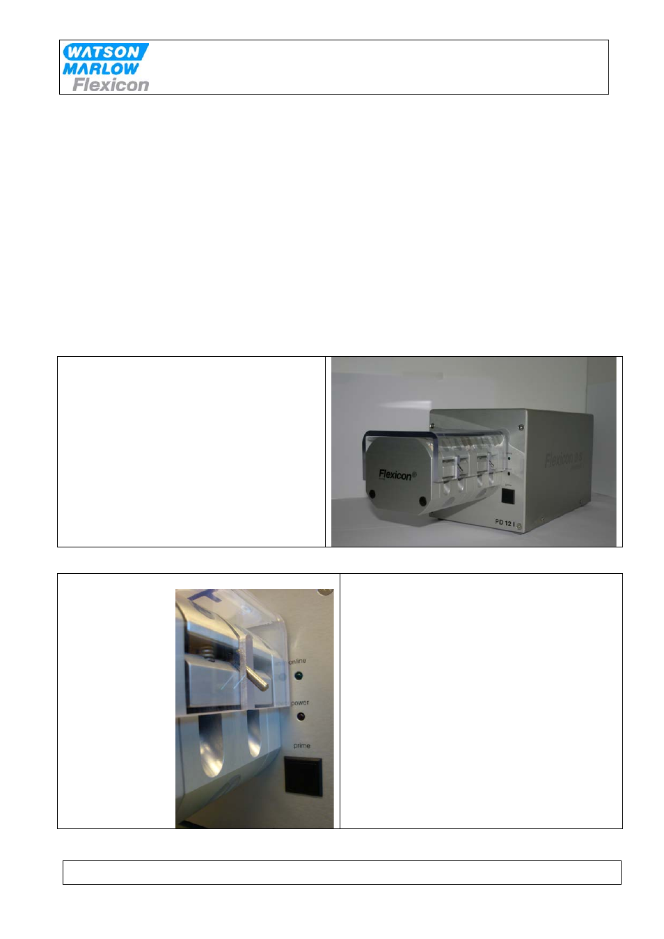6 references, 2 general information, 1 unpacking and inspection | 2 technical specifications, References, General information, Unpacking and inspection, Technical specifications, Instruction handbook | Watson-Marlow PD12 IHS User Manual | Page 5 / 19