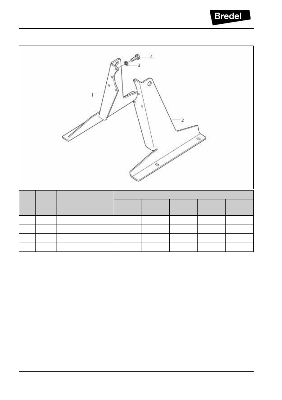 5 support assembly | Watson-Marlow Bredel 40 User Manual | Page 68 / 76
