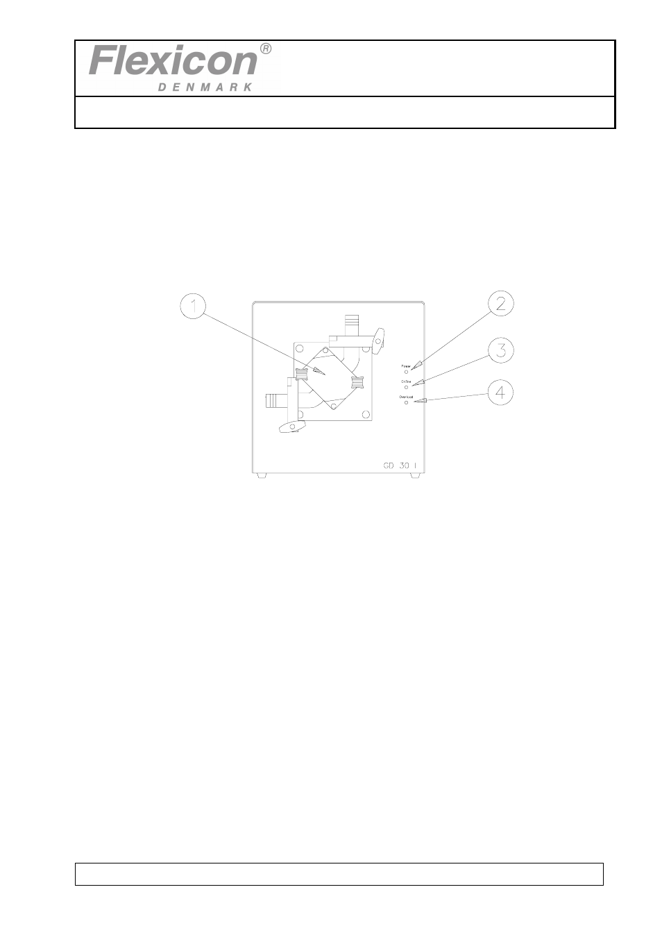 Operators manual, Gd30i, 4 control | Watson-Marlow GD30I User Manual | Page 8 / 15