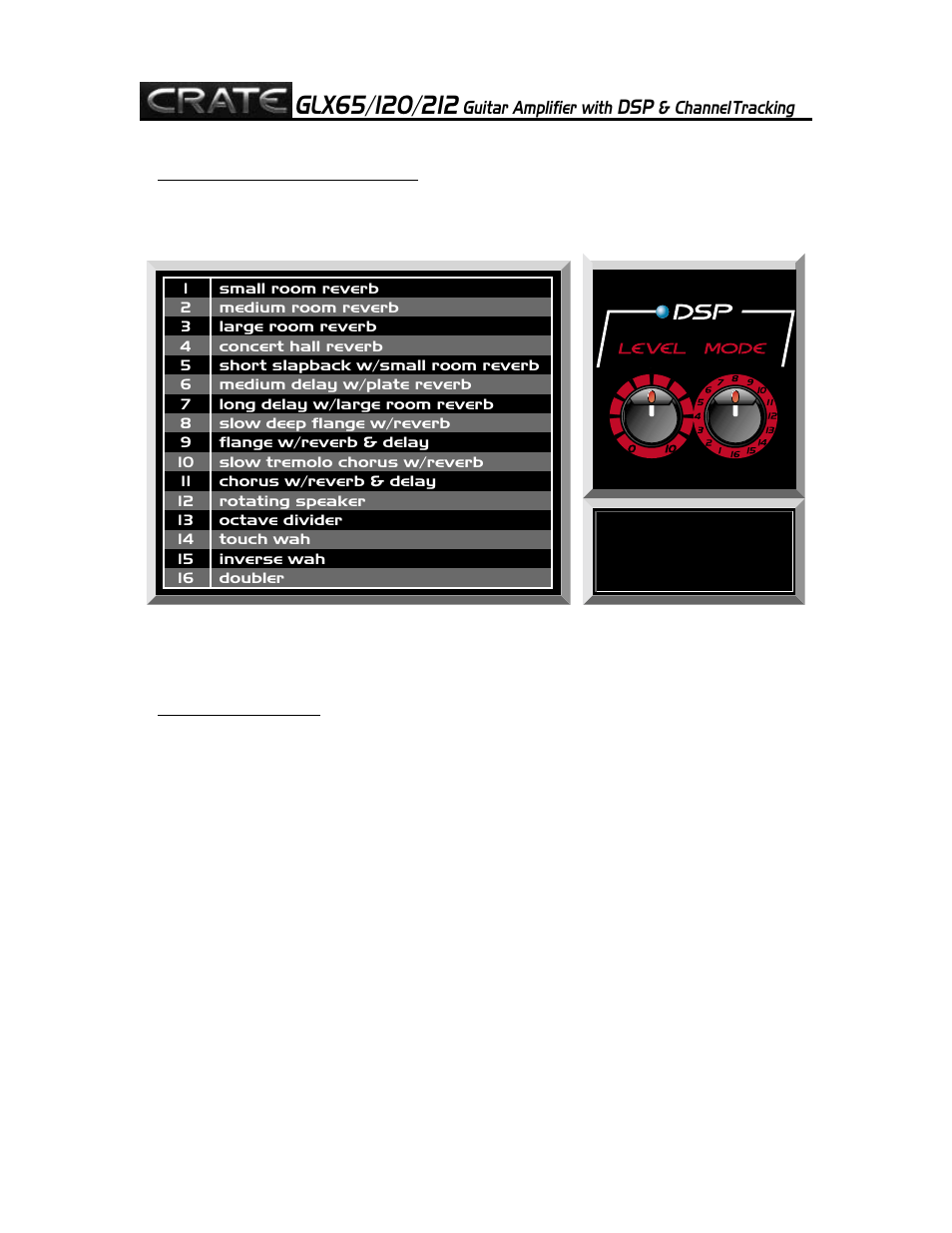 Crate Amplifiers GLX212 User Manual | Page 3 / 8