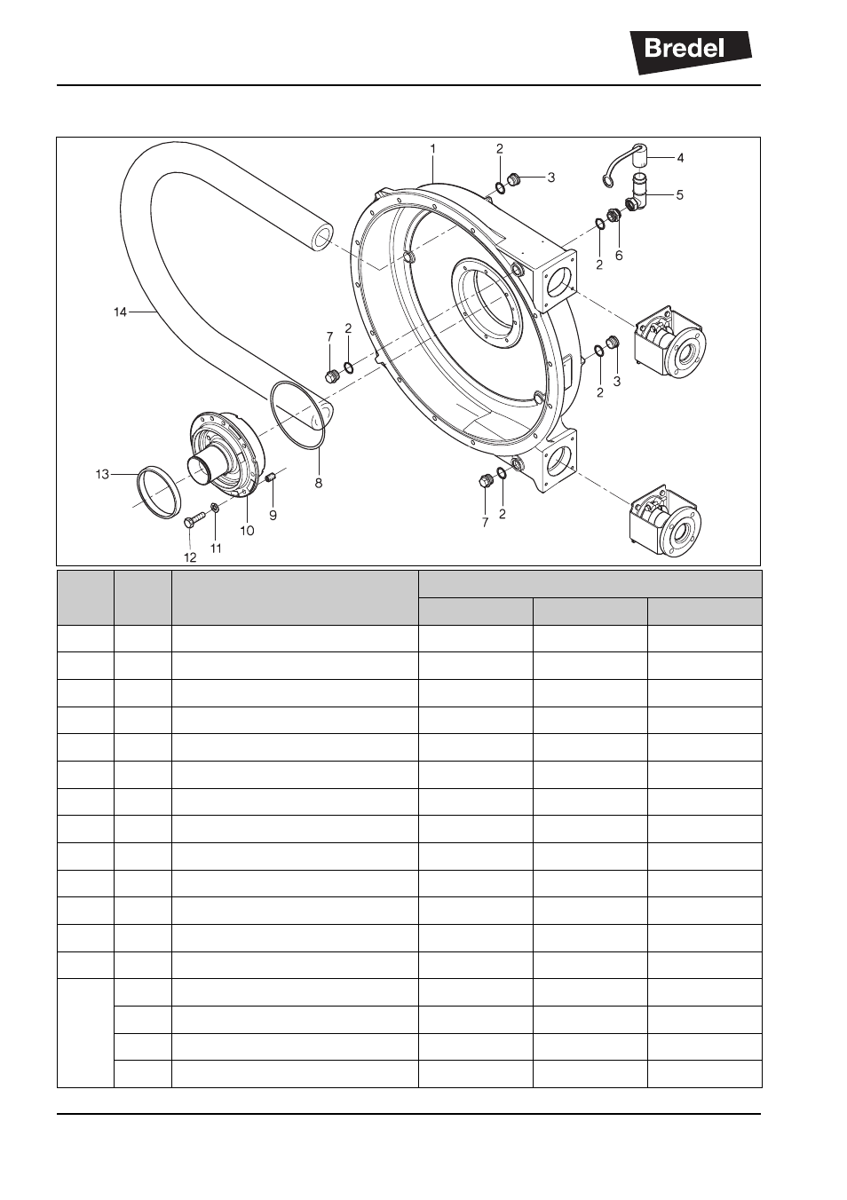 5 pump housing assembly | Watson-Marlow Bredel 265 User Manual | Page 80 / 92