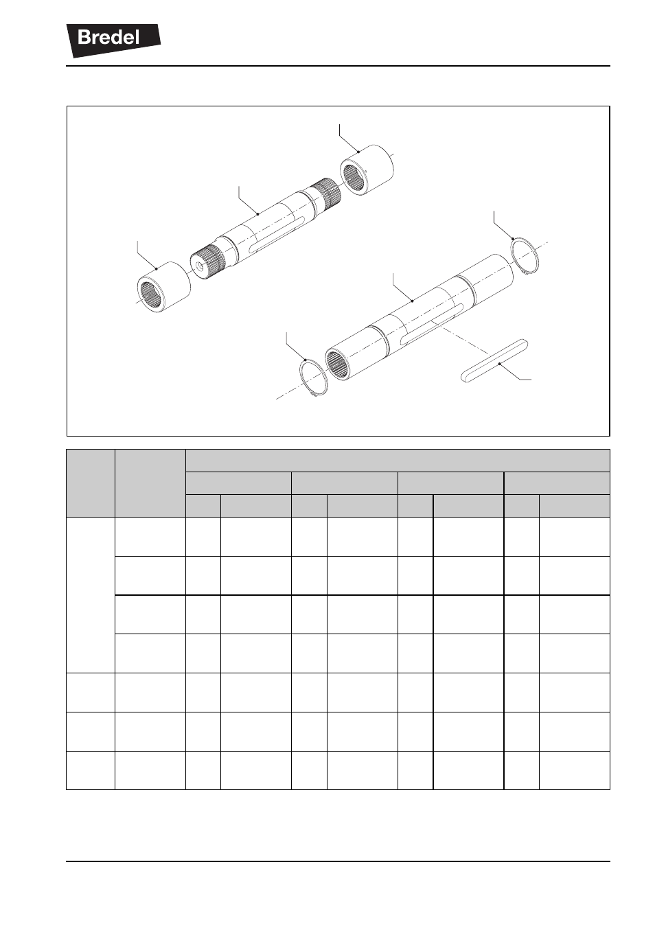 10 shaft assembly | Watson-Marlow Bredel 265 User Manual | Page 87 / 92