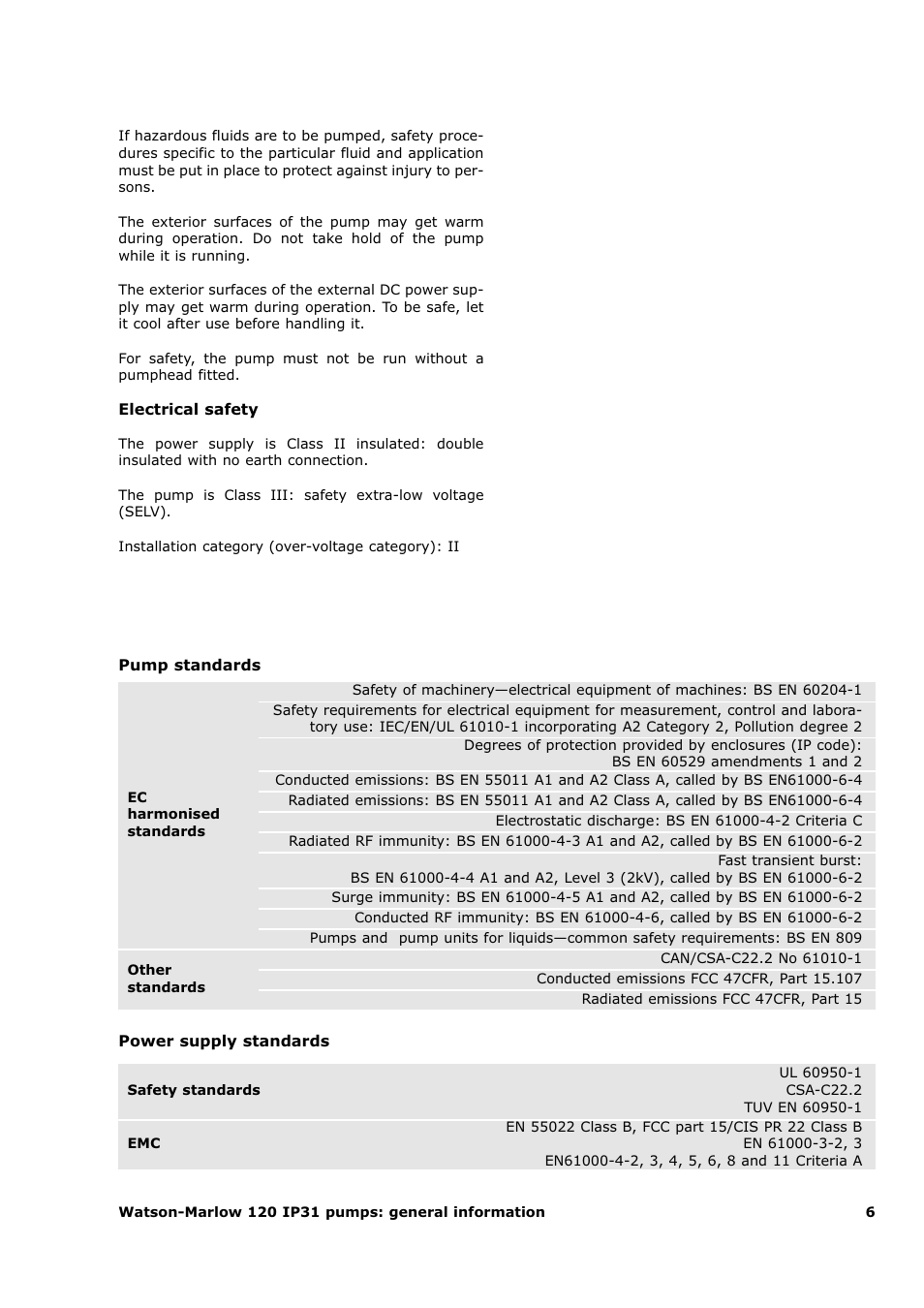 Watson-Marlow 120F/DV User Manual | Page 8 / 26