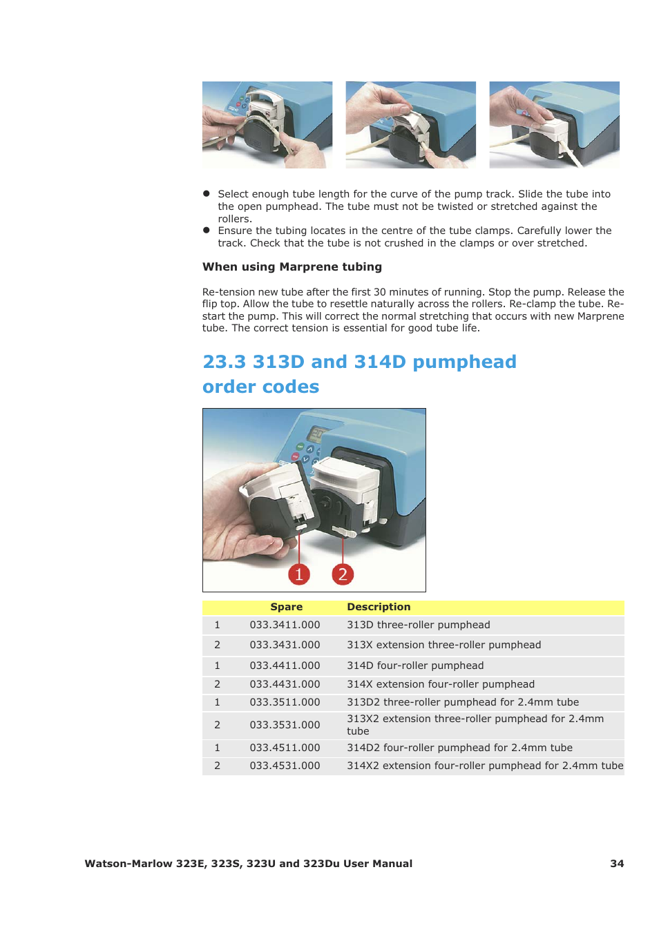 Watson-Marlow 323Du User Manual | Page 34 / 48