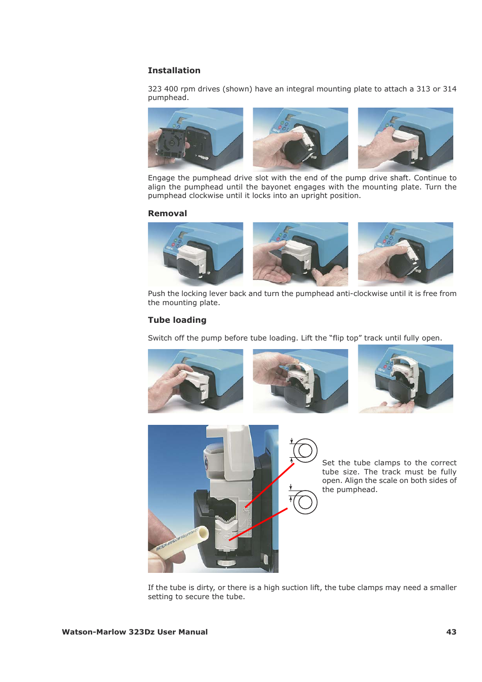 Watson-Marlow 323Dz User Manual | Page 43 / 53
