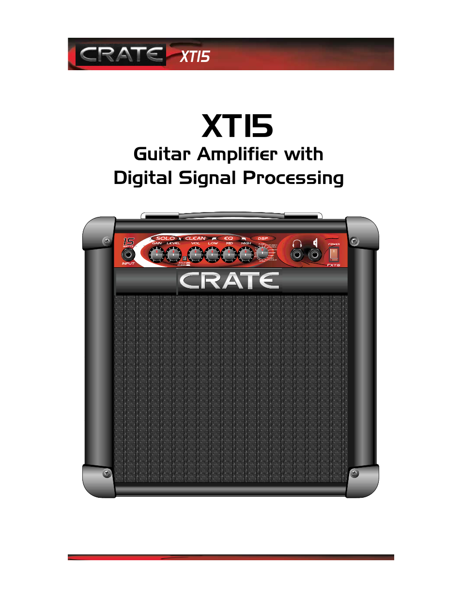 Crate Amplifiers FXT15 User Manual | 4 pages