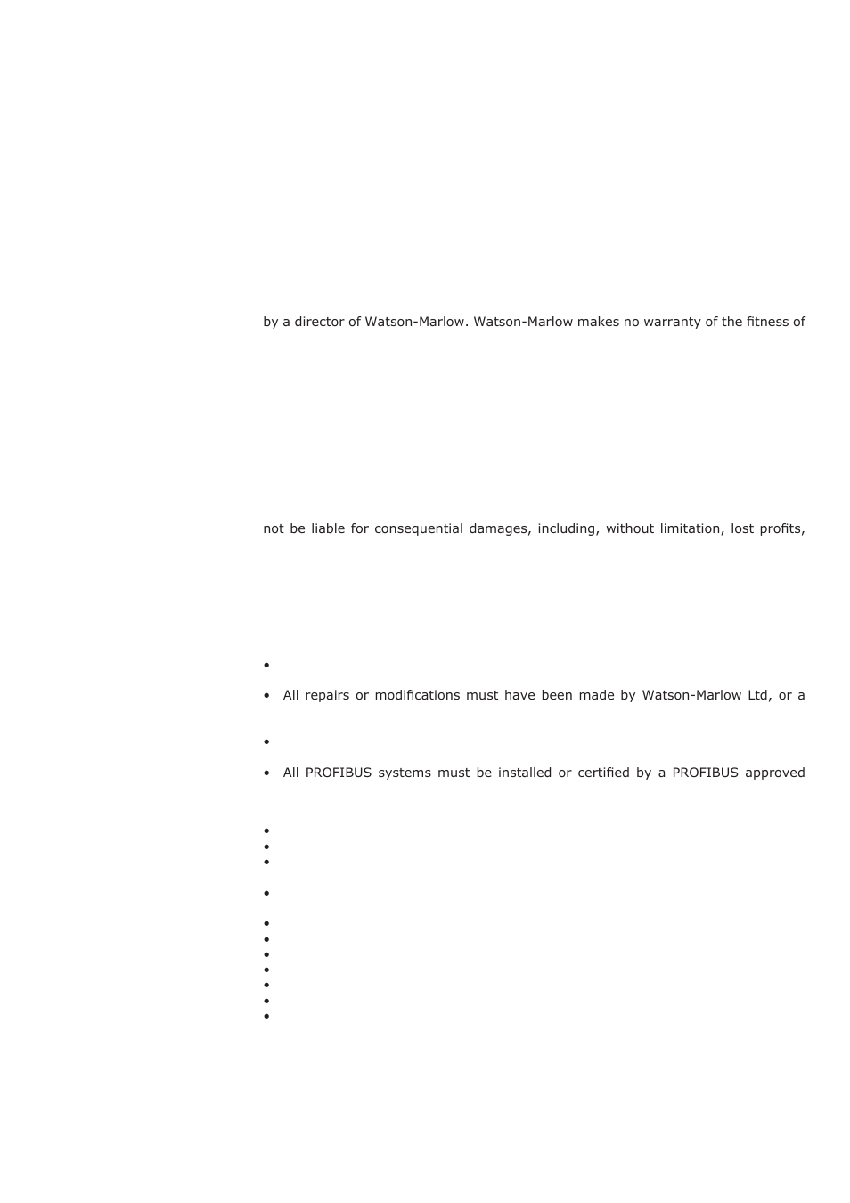 3 warranty | Watson-Marlow Qdos30 Universal User Manual | Page 5 / 78