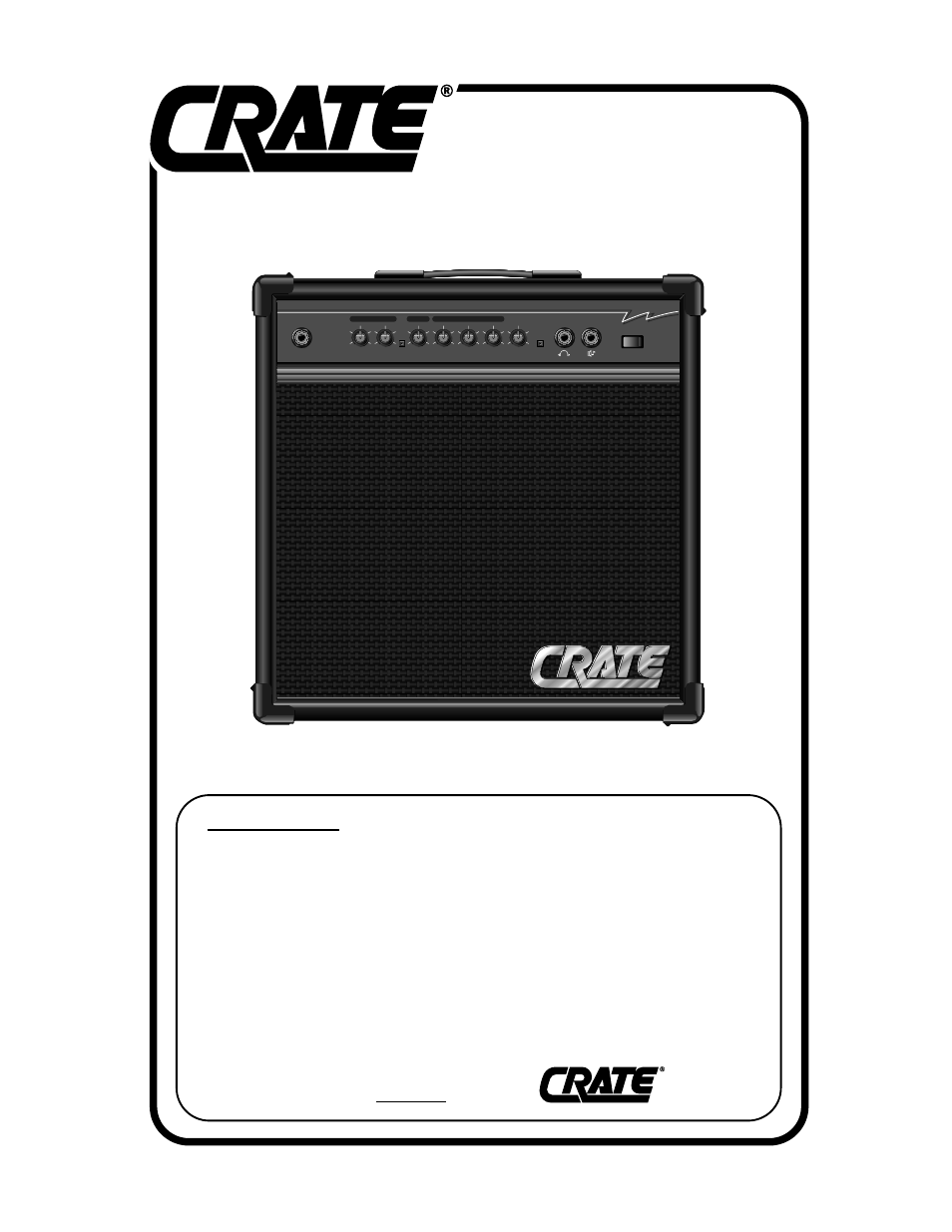 Crate Amplifiers GX-25M User Manual | 4 pages
