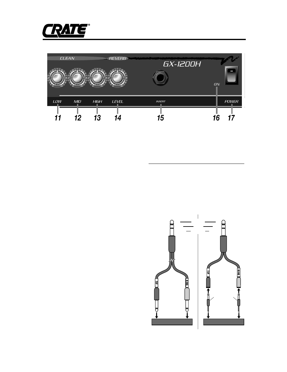 Crate Amplifiers GX-1200H User Manual | Page 3 / 4