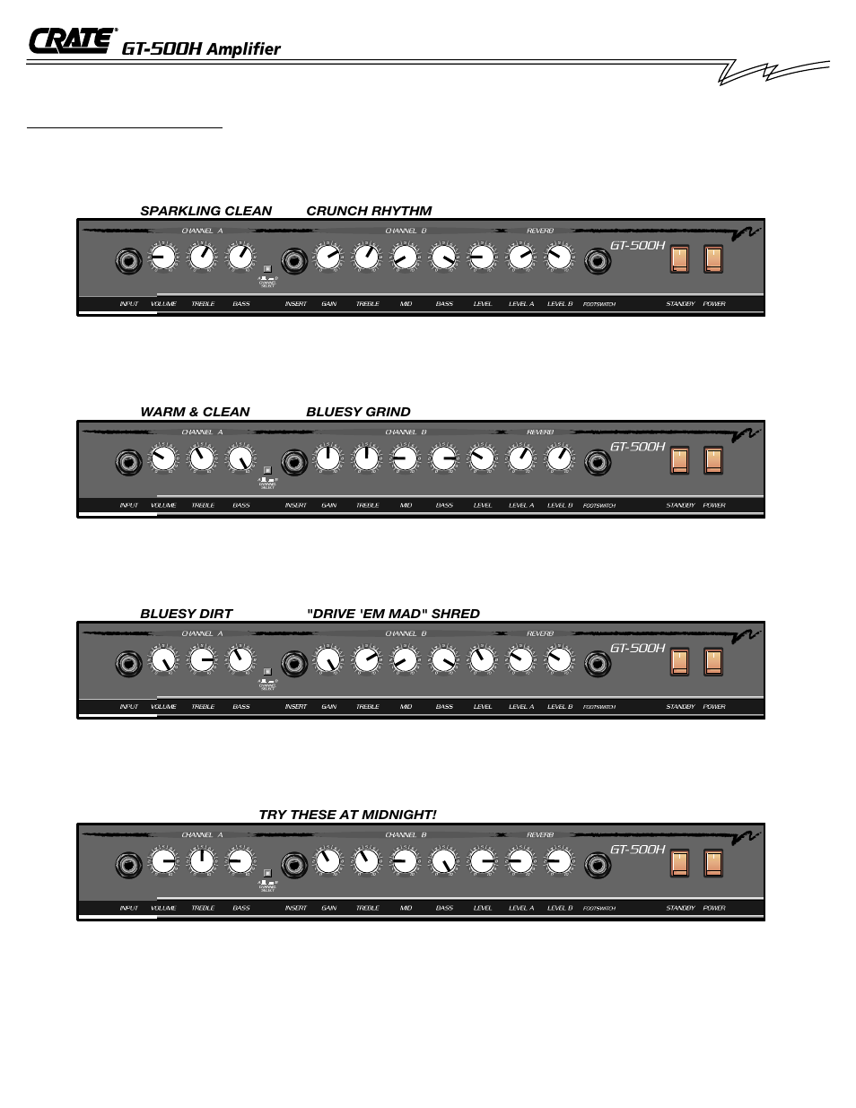 Gt-500h | Crate Amplifiers GT-500H User Manual | Page 6 / 8