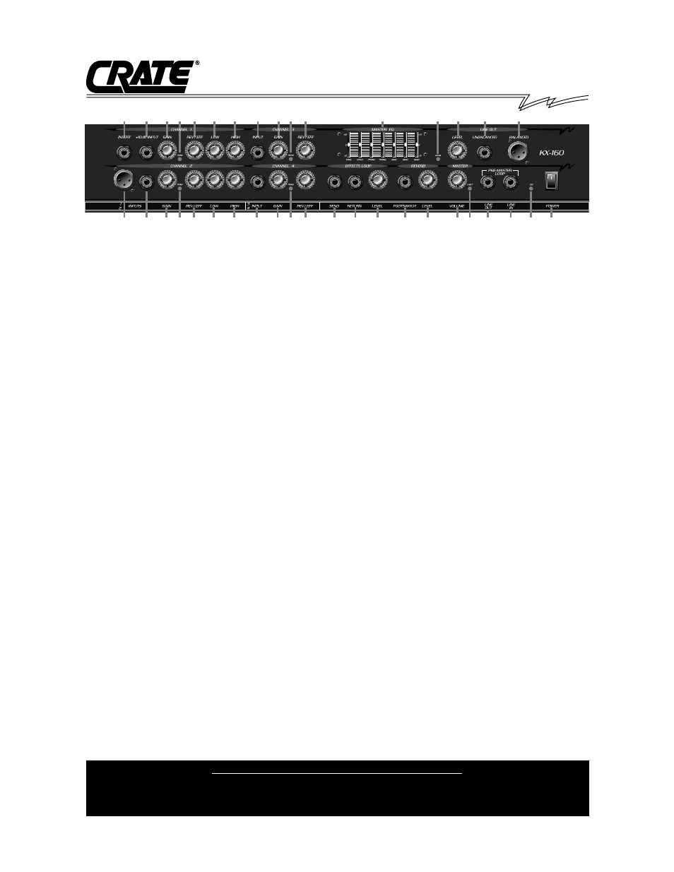 Kx-160 keyboard amplifier | Crate Amplifiers KX-160 User Manual | Page 2 / 4