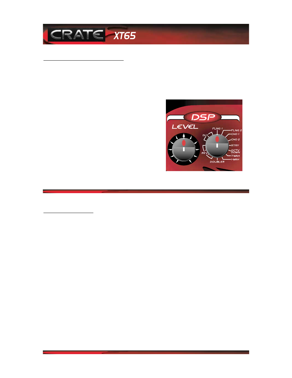 Xt65, Guitar amp with dsp & channel tracking | Crate Amplifiers FXT65 User Manual | Page 3 / 8