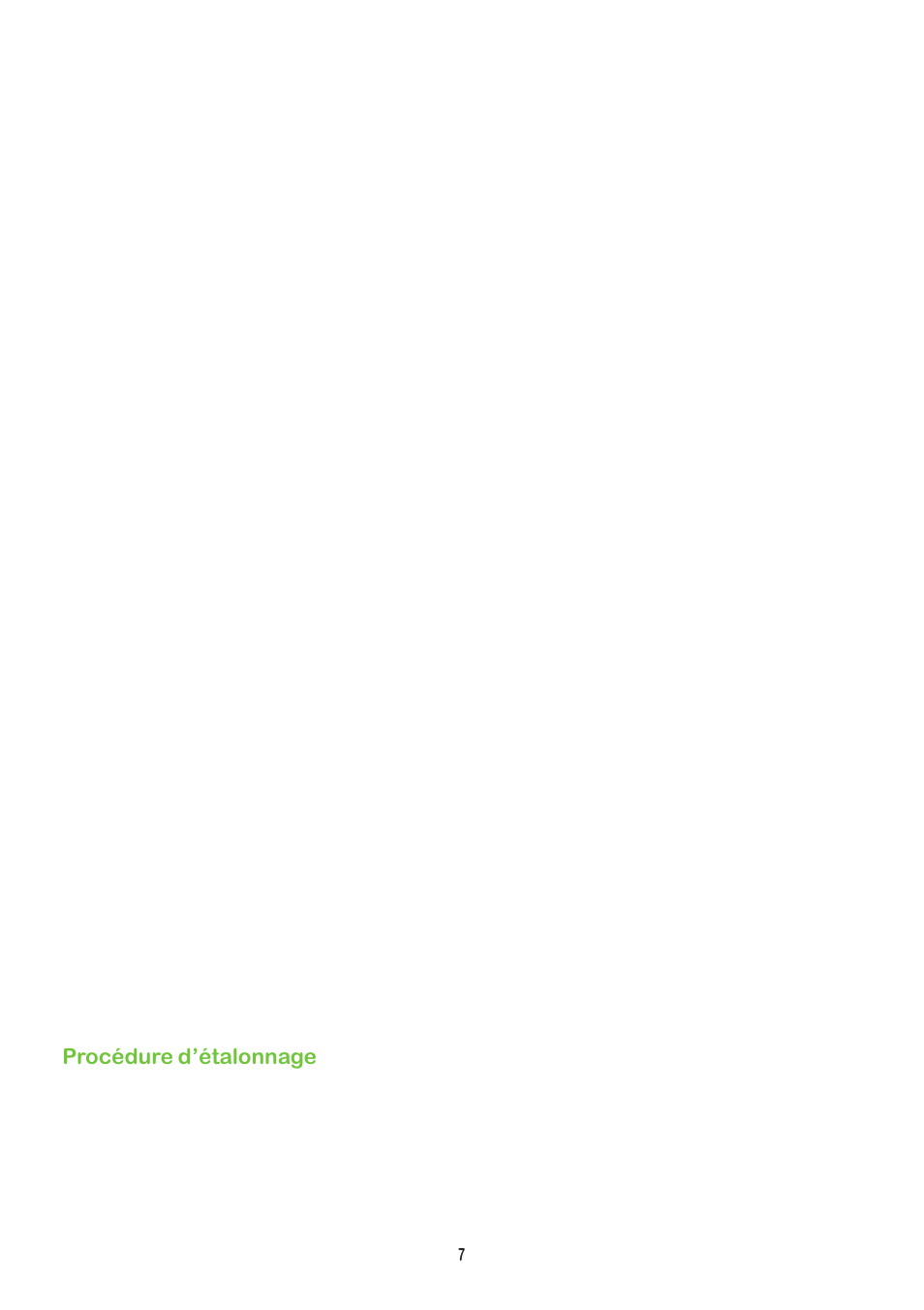 Procédure d'étalonnage, Procédure détalonnage | Watson-Marlow 504Du User Manual | Page 7 / 30