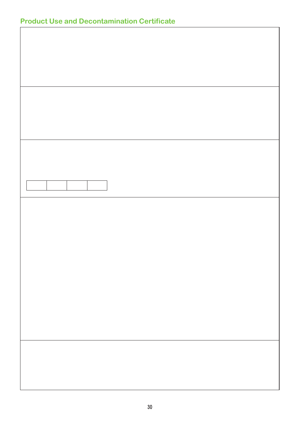 Product use and decontamination certificate | Watson-Marlow 504Du User Manual | Page 30 / 30