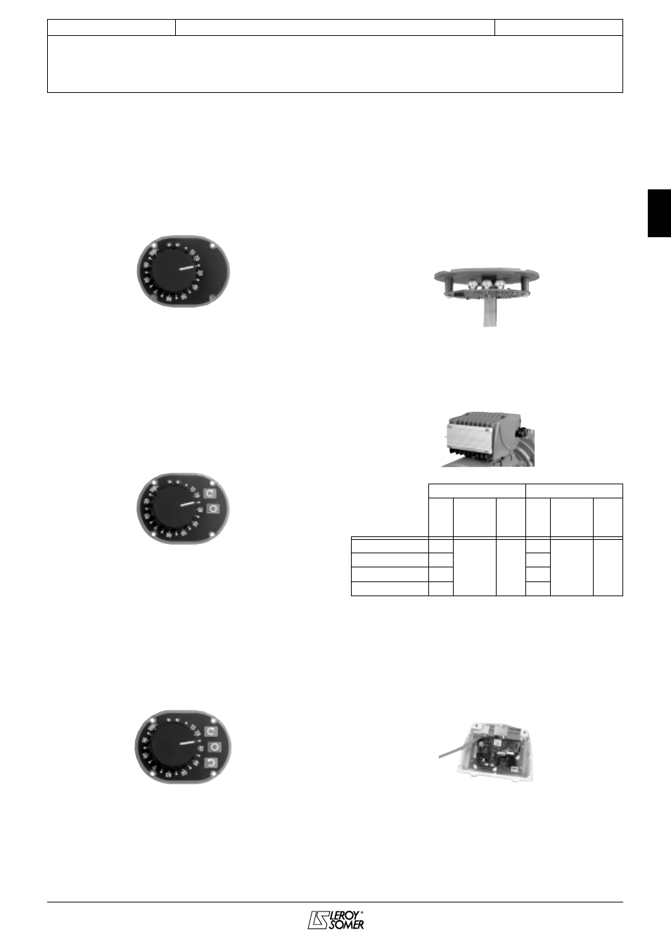 Varmeca - 20, Moteur ou moto réducteur à vitesse variable, 7 - extensions de fonctionnement | 1 - option bouton de réglage de vitesse (b), 4 - option réglage de vitesse interne (cvi vma20), 6 - options bus de terrain | Watson-Marlow Varmeca User Manual | Page 17 / 84