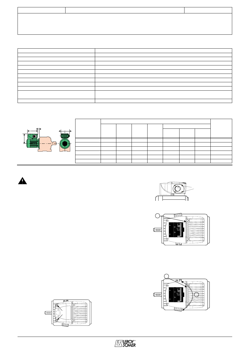 Varmeca - 20, Variable speed motor or geared motor, 2 - installation | 1 - general, 2 - reversing the supports, Leroy-somer | Watson-Marlow Varmeca User Manual | Page 26 / 84
