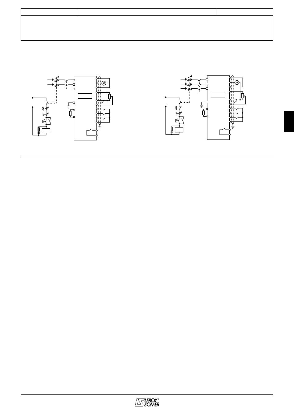 Varmeca - 20, Variable speed motor or geared motor, Leroy-somer | Installation and maintenance, Connections | Watson-Marlow Varmeca User Manual | Page 29 / 84